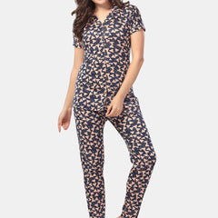 Be You Geometric Printed Night suit