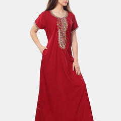 Be You Floral Embroidered Maxi Nightdress