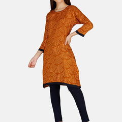 Be You Bandhani Printed Straight Kurta