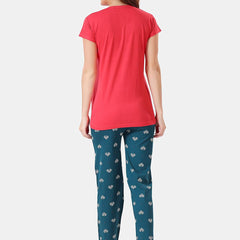 Be You Floral Printed Feeding Maternity Night Suit