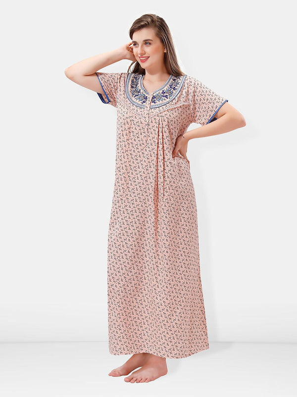 Be You Floral Printed Maxi Nightdress