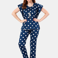 Be You Polka Dots Printed Night Suit
