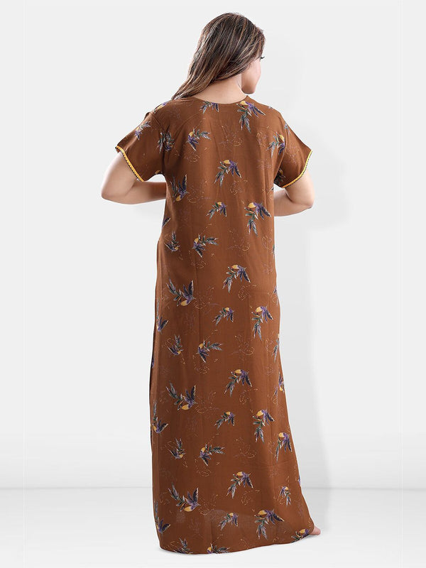 Be You Floral Printed Maxi Nightdress
