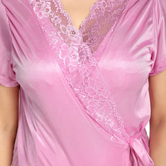 Be You Shoulder Straps Satin Maxi Nightdress With Robe