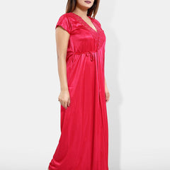 Be You 6 Piece Satin Maxi Nightdress