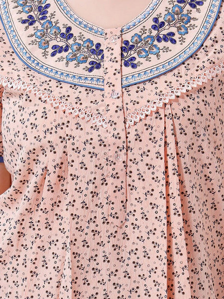 Be You Floral Printed Maxi Nightdress
