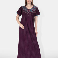 Be You Embroidered Maxi Nightdress