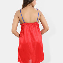 Be You Floral Lace Shoulder Straps Satin Nightdress With Robe