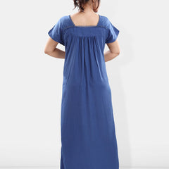 Be You Floral Embroidered Maxi Sweat Nightdress