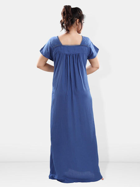 Be You Floral Embroidered Maxi Sweat Nightdress