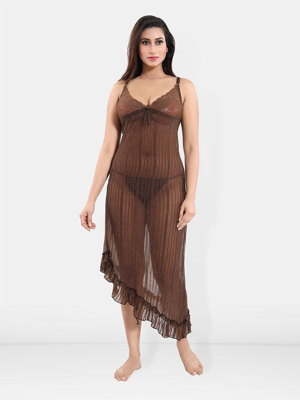 Be You Self Design Net Baby Doll With Brief