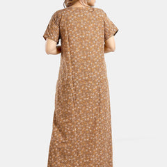 Be You Floral Printed Maternity Maxi Nightdress