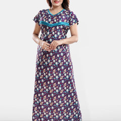 Be You Women Pack Of 2 Printed Maxi Nightdress