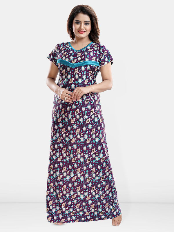 Be You Women Pack Of 2 Printed Maxi Nightdress