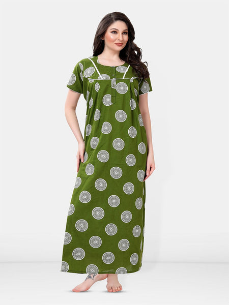 Be You Printed Cotton Maxi Nightdress