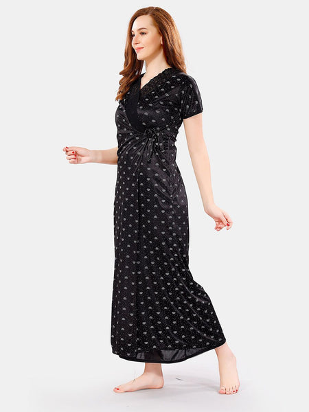 Be You Satin Maxi Nightdress With Robe