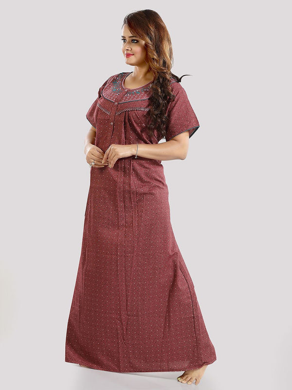 Be You Floral printed Maxi Nightdress