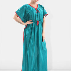 Be You V-Neck Satin Maxi Kaftan Nightdress