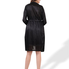 Be You Floral Lace Satin Night Dress With Robe