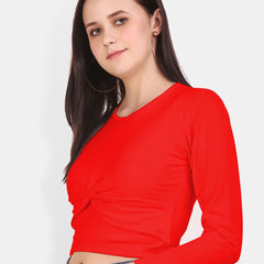 Be You Twisted Cotton Crop Top