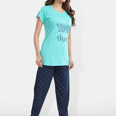 Be You Printed T-shirt With Pyjamas