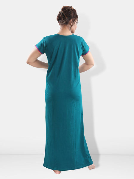 Be You Floral Embroidered V-Neck Maxi Nightdress