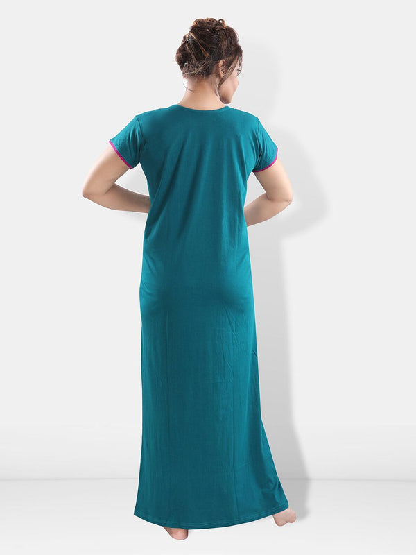 Be You Floral Embroidered V-Neck Maxi Nightdress