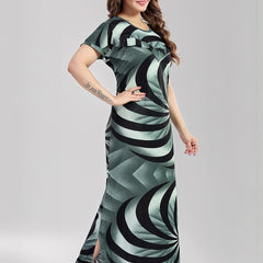 Be You Printed Maxi Maternity Nightdress