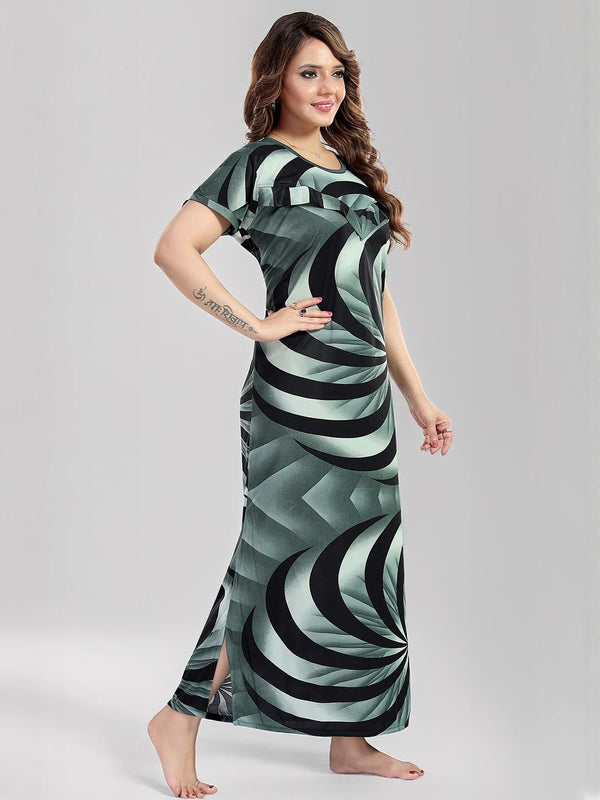Be You Printed Maxi Maternity Nightdress