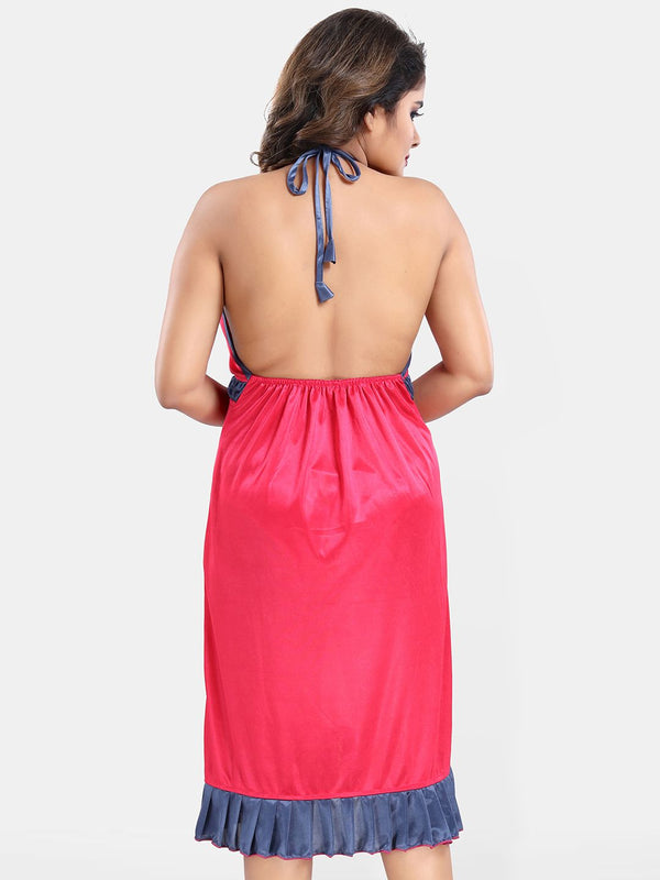 Be You Satin Wrap Nightdress With Robe
