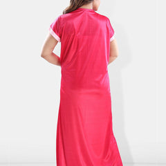 Be You V-Neck Satin Maxi Nightdress with Robe