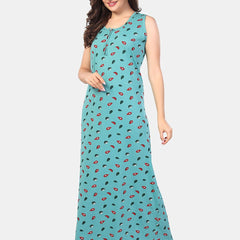 Be You Conversational Printed Sleeveless Maxi Nightdress