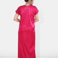 Be You Maxi Satin Wrap Nightdress With Robe