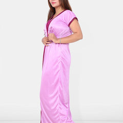 Be You Set of 2 Embroidered Maxi Wrap Nightdress