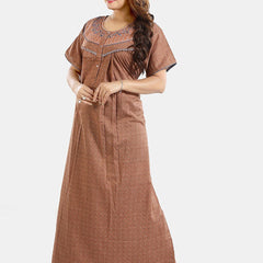 Be You Floral Printed Maternity Maxi Nightdress