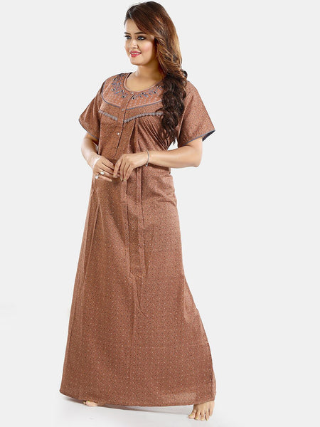 Be You Floral Printed Maternity Maxi Nightdress