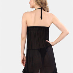 Be You Halter Neck Net Baby Doll With Briefs