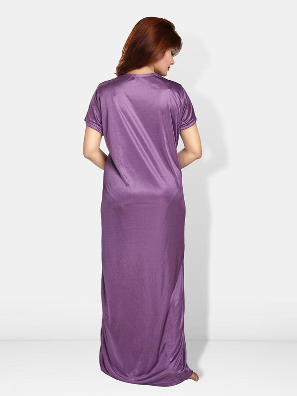 Be You V-Neck Maxi Wrap Nightdress With Robe