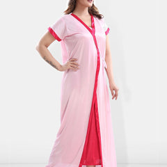 Be You Shoulder Straps Satin Maxi Nightdress with Robe