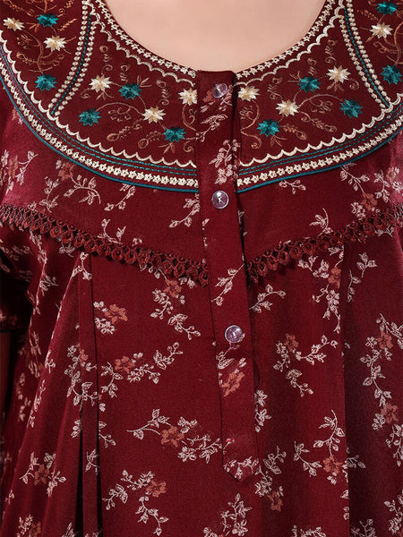 Be You Floral Printed Maxi Nightdress