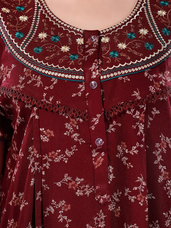 Be You Floral Printed Maxi Nightdress