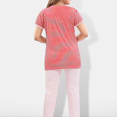 Be You Striped Satin Night Suit