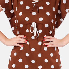 Be You Polka Dots Printed Night Suit