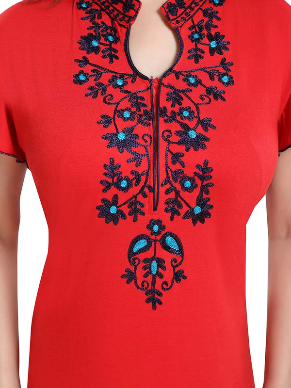 Be You Embroidered Maxi Nightdress