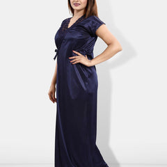 Be You 6 Pieces Satin Maxi Nightdress