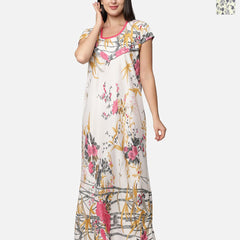 Be You Women Pack Of 2 Printed Maxi Nightdress