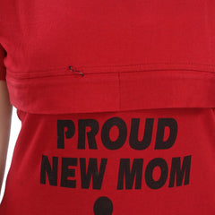 Be You Typography Printed Maternity Night Suit