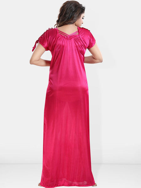 Be You V-Neck Satin Maxi Nightdress