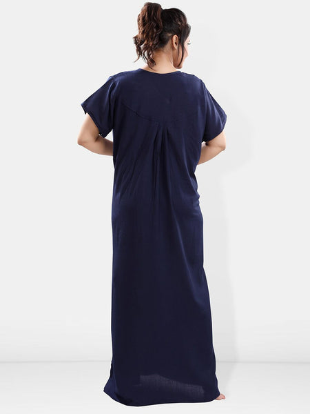 Be You Floral Embroidered Maxi Sweat Nightdress
