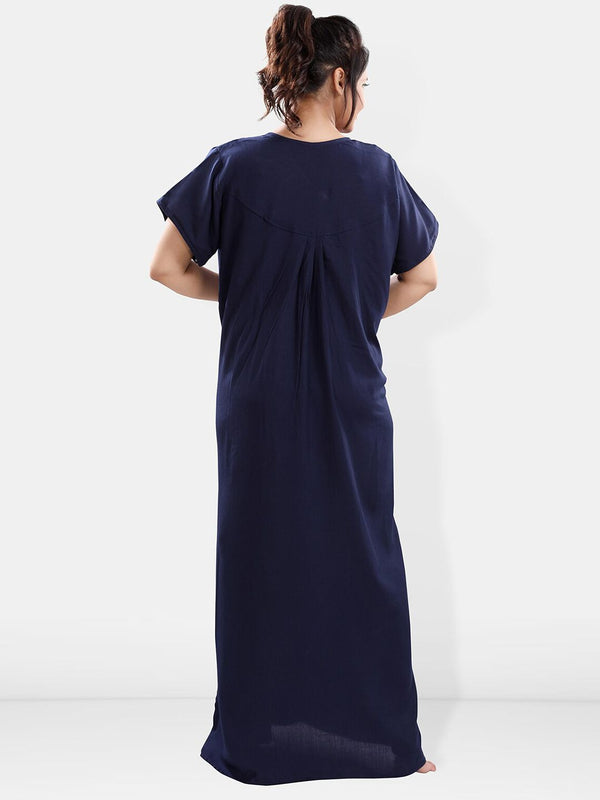 Be You Floral Embroidered Maxi Sweat Nightdress